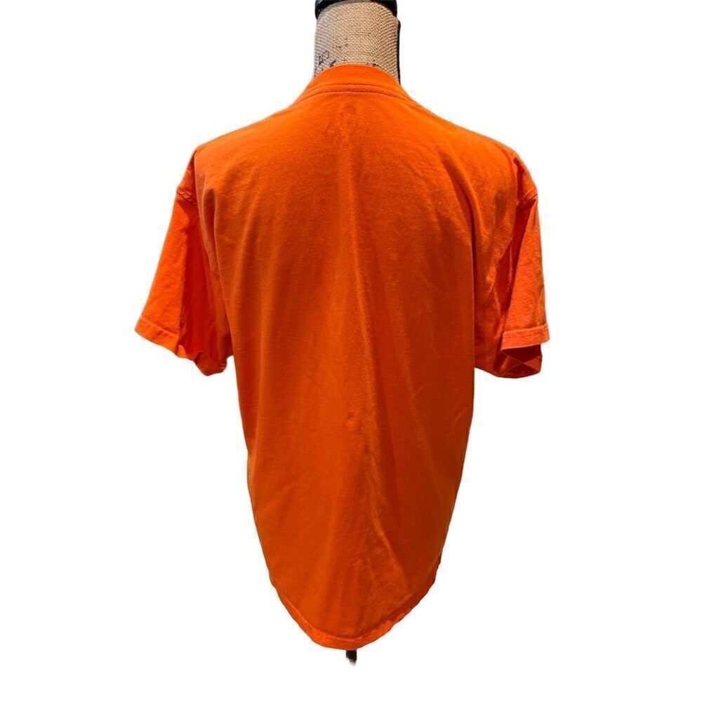*3/$15 Nike Ladies Orange Owl Graphic Tee Shirt Size M Short Sleeve - Picture 3 of 6